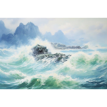 Ocean Waves Painting Wall Art